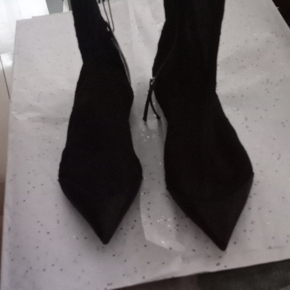 zara pointed toe flat bootie